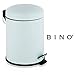 BINO Stainless Steel 1.3 Gallon / 5 Liter Round Step Trash Can, Matte Mint