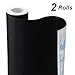 Chalkboard Vinyl Paper Wall Decal Sticker Adhesive Blackboard, TAKSDAI 2 Rolls Eraserable Adhesive Paper Blackboard Surface Wallpaper with Bonus 10 Colorful Chalks,Each Roll 17.7'' &times; 78.7'' primary