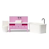 Melody Jane Dollhouse Lundby Basic Bathroom Furniture Set