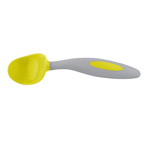 b.box Toddler Easy Grip Cutlery Set with Case, Lemon Sherbet, Includes 1 Spoon and 1 Fork, BPA-Free, Phthalates & PVC Free, Dishwasher Safe
