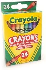 CRAYOLA Crayons Bright Strong Colours 24 Count Pack of 1 Multi view 2