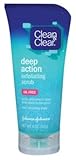 Clean & Clear Deep Action Exfoliating Scrub, Oil-Free, 5 Ounce Tube