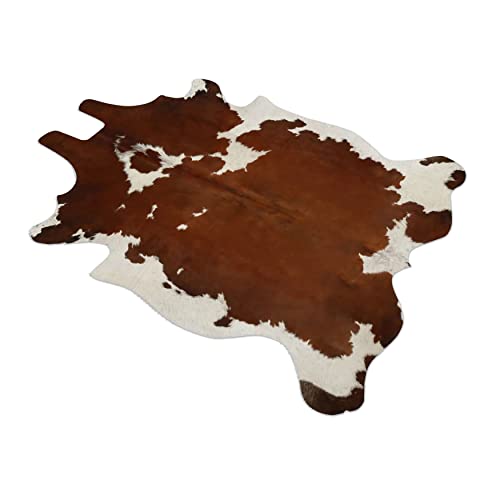 ASTAR Brown And White Cowhide Area Rug Premium Quality Natural Cow