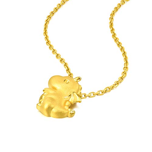 Chow Sang Sang 999.9 24K Solid Gold Dinosaur Pendant for Women 92014P