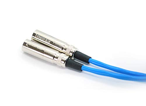 KONDOR BLUE 14" Mini XLR Male to XLR Female Audio Cable BLACKMAGIC BMPCC4K Camera Video Assist 4K Sharp 8K. 3 Pin XLR Adapter Microphones Mixers. (2 Pack)