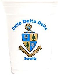 Delta Delta Delta Tri Delta Sorority 16oz Plastic Party Cups - 24 count