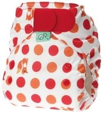 Bummis Tots Bots Easy Fit One-Piece Diaper 8-35 lbs, Hook and Loop (Fox N Spots)