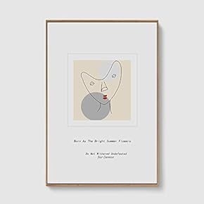 Framed Home Artwork Line Art for Living Room Bedroom