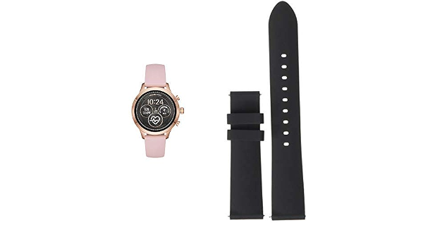 Michael Kors – Reloj inteligente de acero inoxidable para mujer, de  silicona, color oro rosa (modelo: MKT5048) con reloj inteligente – correa  de silicona negra : Ropa, Zapatos y Joyería - Amazon.com