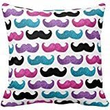 Colorful Bling Mustache Pattern Faux Glitter Throw R07ee2a2aaf3c4cdd81f818b65cb49b26 I5fqz 8byvr Pillow Case