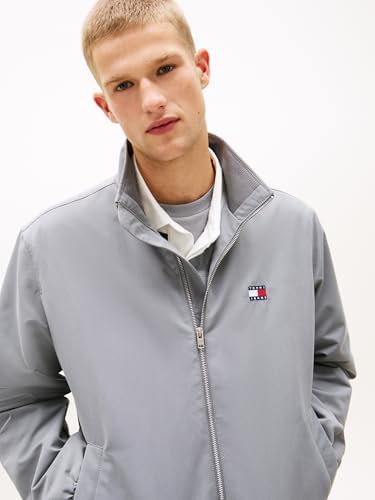 Herren Windbreaker Jacke mit Stretch-Bündchen und -Saum, Grau (Gravel Grey), XXL