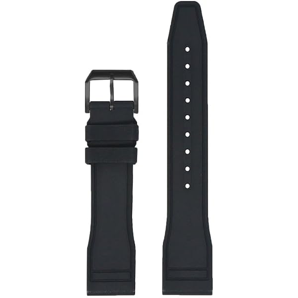 DASSARI Textured FKM Rubber Watch Band - 18mm 20mm 22mm 24mm Quick