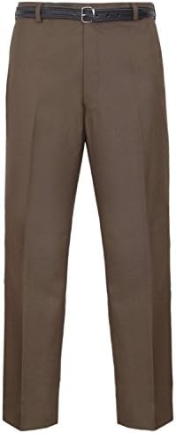 Stylo OnlineMens Trousers Formal Casual Business Office Work Home Smart Dress Straight Leg Flat Front Everpress Pockets Pants Plus Big King Sizes 30-50