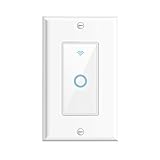 Smart WiFi Wall Switch Oittm Touch Light Switch Remote Control Lights and Appliances Timing Function with Smartphone Android 4 point 1 iOS 8 point 0 Above Works with Amazon Alexa