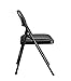 OFM Essentials Collection Multipurpose Padded Metal Folding Chair, Pack of 4, in Black