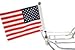 Pro Pad Fixed 1/2-inch Tour Pack Flag Mount with 6 X 9-inch Flag for Harley