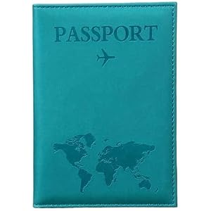 Minimalist Passport Holder | Convenient PU Passport Protection Case in, Sweet Style (sky blue-03)