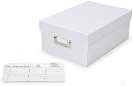 Amazon Com Darice White Photo Storage Box Store Organize And