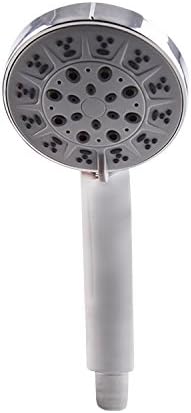 Multifunction Handheld Shower Head Only Round 3 Spray Setting Rainfall 1.5GPM Water Saving Rainshower Faucet Lightweight Hotel Spa Universal Standard Bathroom Bathtub Faucet Polished Chrome