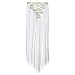 SWACC 7 Pcs Full Head Party Highlights Clip on in Hair Extensions Colored Hair Streak Synthetic Hairpieces (22-Inch Straight, White)thumb 1