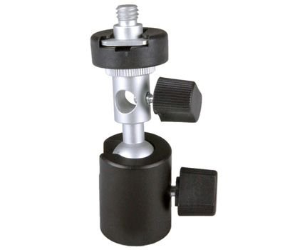 ayex Flash and Umbrella Holder with 3/8 Inch and 1/4 Inch Thread Tilting Holder for Flash Units and Studio Umbrellas Model C