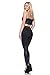 J2 LOVE Women's Faux Leather Inset Scuba Legging