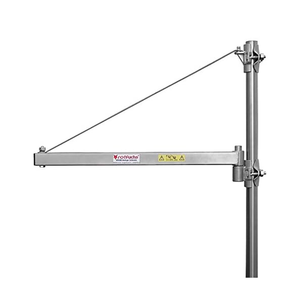 Rotfuchs Ausleger Schwenkarm 750 mm für Seilwinde Seilhebezug Seilzug Last 600 kg, Schwenkbereich ca. 180° max… – Bild 4