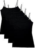 Active Women's 4 PK Deal Short Camisole Set with Fabric Self Bra Support Top