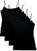 Active Women's 4 PK Deal Short Camisole Set with Fabric Self Bra Support Top