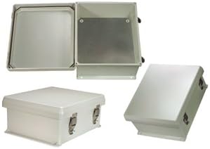 Hana Wireless HW-N14-KIT 12 x 10 x 5 in. Weatherproof NEMA 4X Enclosure With Blank Aluminum Mounting Plate