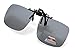 Eyekepper Square Flip up Polarized Clip-on Sunglasses Grey