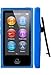 Importer520 Belt Clip TPU Rubber Skin Case Cover for Apple iPod Nano 7th Generation 7G 7 (Blue)