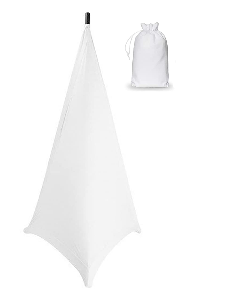 Speaker Stand Cover COOSOO Universal Lighting Tripod Stand Cover Scrim DJ Speaker Light Stand Skirt Cover Stretchable Lycra Spandex Material 360 Degree Cover for Weddings Banquets Events