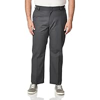 Dickies Men's Regular Fit Active Waist Work Pants, Charcoal, 30 32