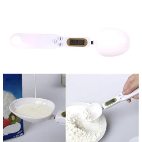 Colher Medidora Digital com Balança LCD Dosador Precisão Cozinha Até 500g