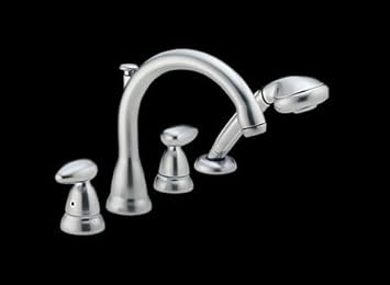 Delta Faucets 4789sslhp Roman Tub Set Trim Only Lever Handle In