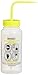SP Bel-Art Safety-Labeled 2-Color LYOB Wide-Mouth Wash Bottles; 500ml (16oz), Polyethylene w/Natural Polypropylene Cap (Pack of 6) (F11646-0638)