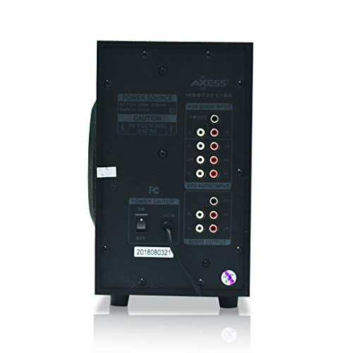 AXESS Mini Entertainment System 5.1-Channel Home Theater Speaker System Black (MSBT3911BK) - Thumbnail 4