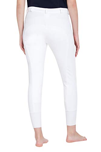 TuffRider Ladies Ribb Lowrise Full Seat Breeches | Color - White | Size - 24