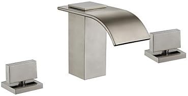 Art Deco/Retro-Modern breitgefächert Wasserfall mit Keramik Ventil