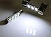 iJDMTOY 4pc White 6-SMD 29mm 6614 LED Replacement Bulbs For Car Sun Visor Flips Vanity Mirror Lights