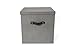 Bigso Texas Canvas Fiberboard Closet Cubby Storage Box, 12.2 x 12.4 x 12.4 in, Grey