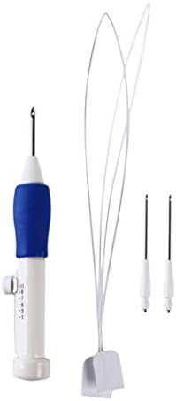 SONGLIN Blue Embroidery Tool Pen Set Punch Needle Threader Practice Plastic Embroidery Needle Sewing Accessories