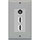 RiteAV - 2 Port HDMI 1 Toslink Decorative Wall Plate