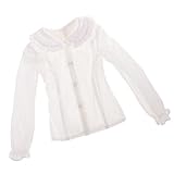 MonkeyJack Sweet Doll Girl Lantern Sleeve Shirt W/Lotus Leaf Collar For 1/3 BJD SD AS DZ DOD DOA Dress Up ACCS