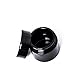 ultravioLeaf 50 ml (1.7 fl oz - Eighth Oz) Medium Capacity Travel Size Black Ultraviolet Glass Screw Top Jar | Airtight Stash Container 3-Pack
