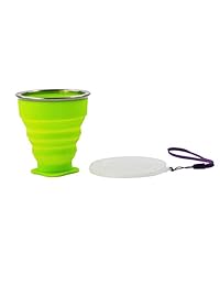 Lyceem plegable silicona taza de viaje