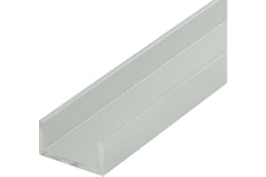 Outwater Mill Finish 5/8'' Inside Dimension Aluminum U-Channel 36'' Length (Pack of 4) Alu347-M C-Channel