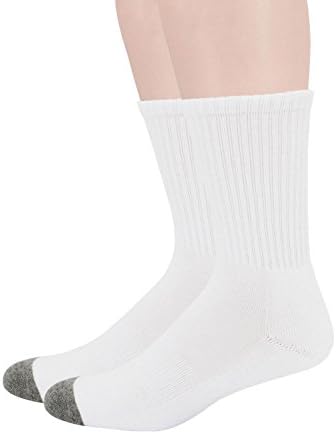 Men's All-season Cotton Ushion Crew Socks (White01)