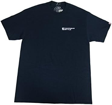 Hawaiian Style Men's Colors That Bleed T-Shirt (Large, Navy)
